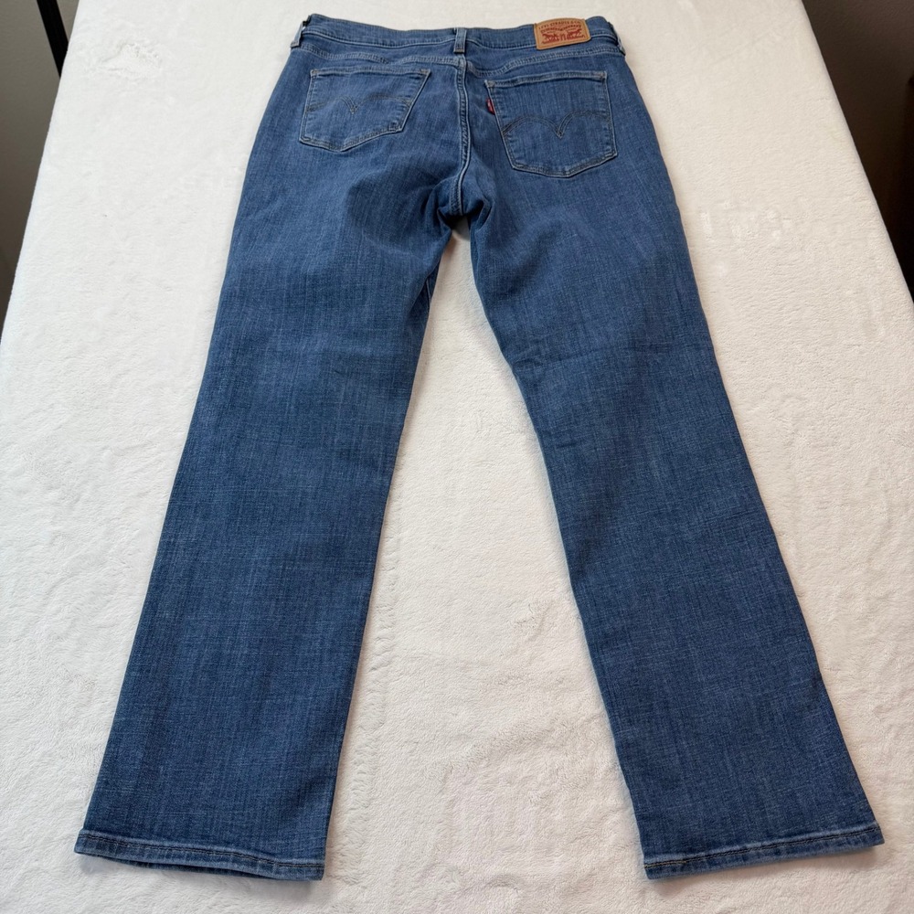 Levi's‎ Classic Straight Jeans Women 6S W28 L28 Blue Good Mid Wash Denim - Picture 12 of 14